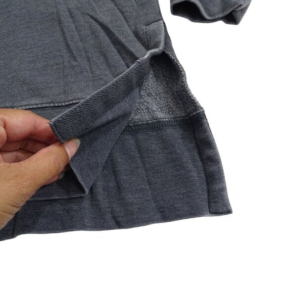 NFL New Orleans Saints Washed Gray Embroidered Sweatshirt Women Size L Broke-In - Picture 2 of 12